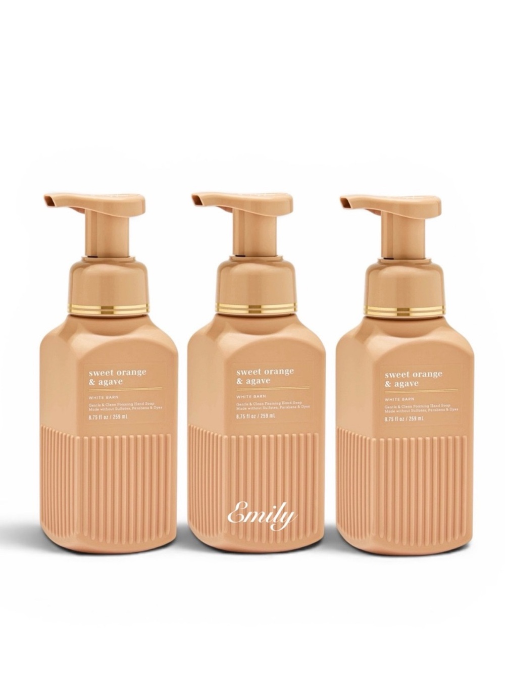 NEW! Bath & Body Works 3PC SWEET ORANGE & AGAVE LUXE
Foam Hand Soap Set Bundle